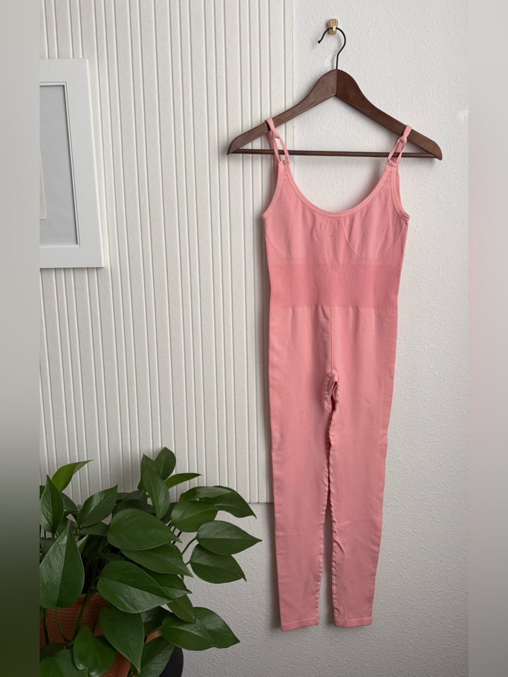 Spiritual Gangster Light Pink Jumpsuit Bodysuit Leggings